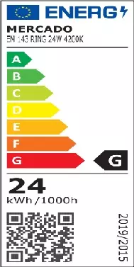Stropnica LED RING 24W 4200K okrúhla antracit