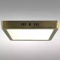 Stropnica LED BLOCK 18W 4200K štvorec satén