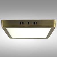 Stropnica LED BLOCK 18W 4200K štvorec satén
