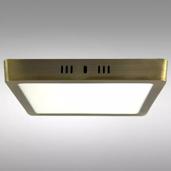 Stropnica LED BLOCK 18W 4200K štvorec satén