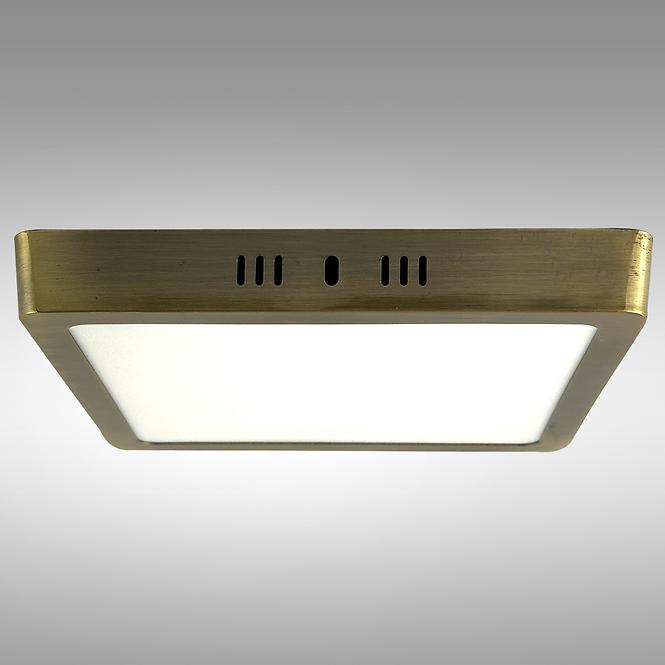 Stropnica LED BLOCK 18W 4200K štvorec satén