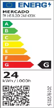 Stropnica LED BLOCK 24W 4200K štvorec satén,5