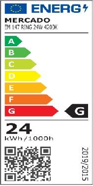 Stropnica LED RING 24W 4200K okrúhla satén