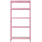 Kovový regál RNDU30-5 ružový 180x90x30cm - 5 políc/175kg