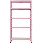 Kovový regál RNDU30-5 ružový 180x90x30cm - 5 políc/175kg