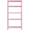 Kovový regál RNDU30-5 ružový 180x90x30cm - 5 polic/175kg