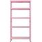 Kovový regál RNDU30-5 ružový 180x90x30cm - 5 polic/175kg