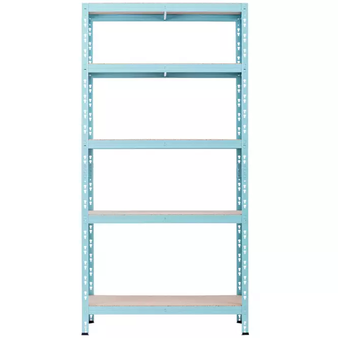 Kovový regál RNDU30-5 modrý 180x90x30cm -5 políc/175kg