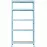 Kovový regál RNDU30-5 modrý 180x90x30cm -5 políc/175kg