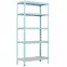 Kovový regál RNDU30-5 modrý 180x90x30cm -5 políc/175kg,2