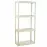 Regál plastový T60/4E ecru 133x60x30 cm – 4 police/20kg