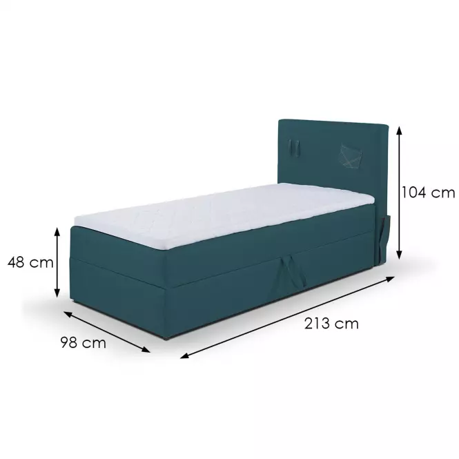 Posteľ Rio 90x200 Milo 12,6