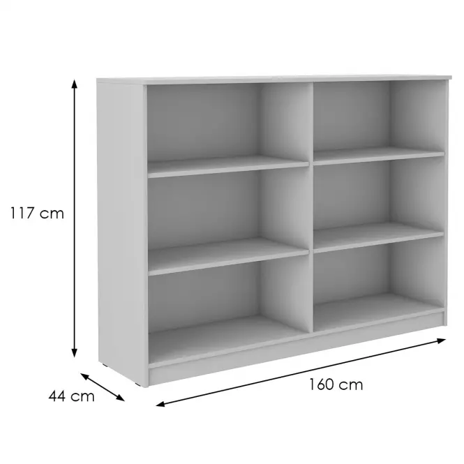 Komoda vysoká  otvorená sivá (860)