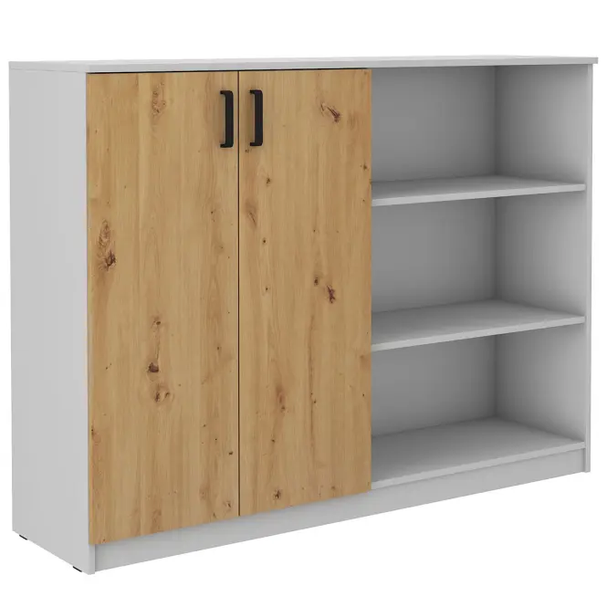 Komoda vysoká 2f Malta artisan/svetlošedá (850)
