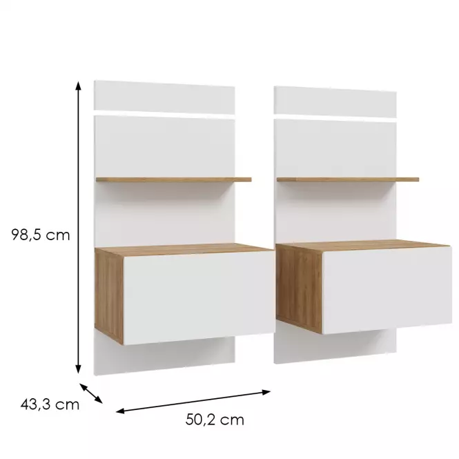 Nočný stolík Whiteheaven LNBK211STB-M604 2 kusy,5