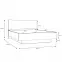 Posteľ Whiteheaven 160x200 LNBL4162-D85,6