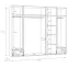 Skriňa Whiteheaven LNBS5511B-M216 s osvetlením,4