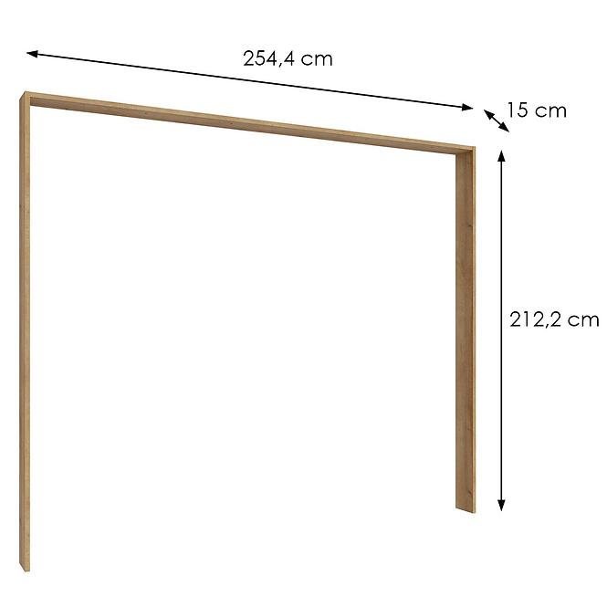 Pastportový rám pre skriňu Whiteheaven 250 cm LNBZ01-D85