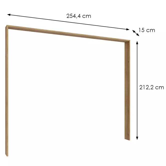 Pastportový rám pre skriňu Whiteheaven 250 cm LNBZ01-D85,3