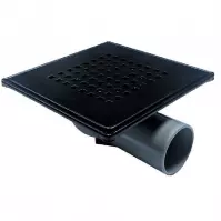 Podlahový odtok Axus 15x15 otočný 360 FI50 čierna