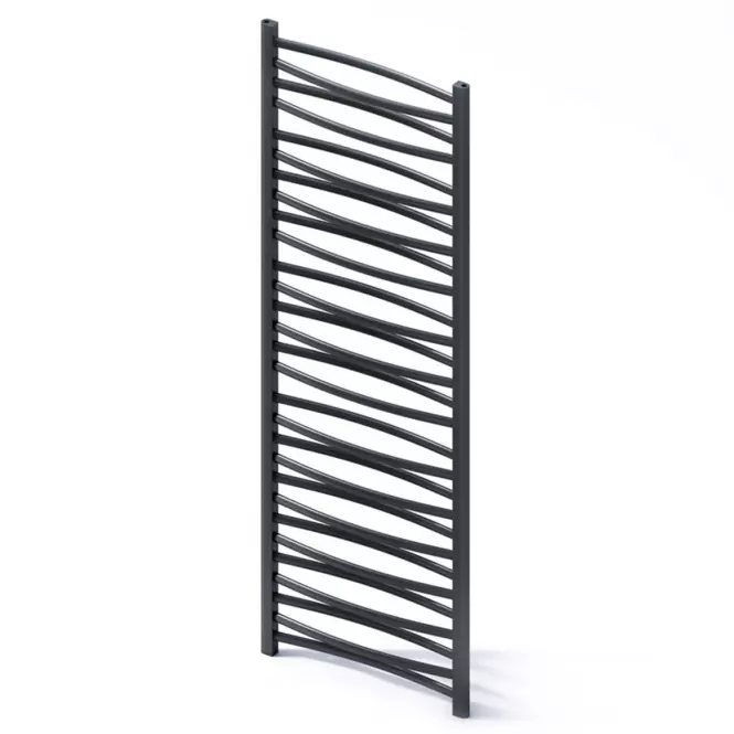 Kúpeľňový radiátor Łezka 3D Ł3D 29/40 čierna 1580x440