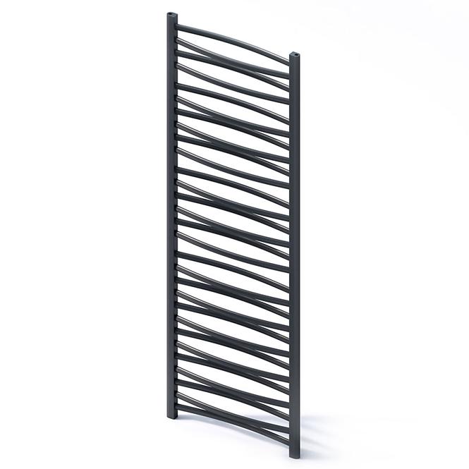 Kúpeľňový radiátor Łezka 3D Ł3D 29/40 čierna 1580x440