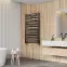 Kúpeľňový radiátor Łezka 3D Ł3D 29/40 čierna 1580x440,5