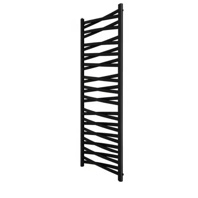 Kúpeľňový radiátor Łezka 3D Ł3DX 28/40 čierna 1580x440