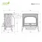 Krbové kachle Premium NIKA 11,3 kW Eco,5