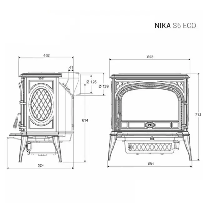 Krbové kachle Premium NIKA 11,3 kW