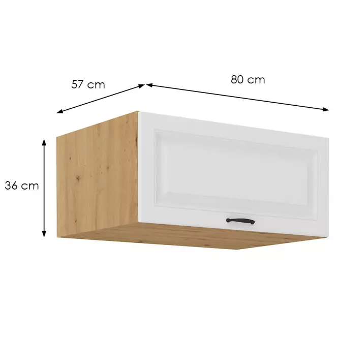 Kuchynská skrinka Stilo biela matná/artisan 80 Nagu-36 1F