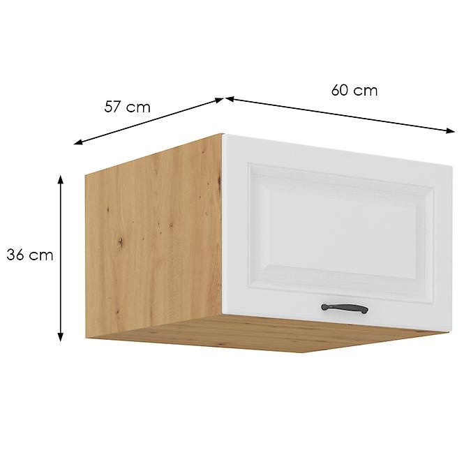 Kuchynská skrinka Stilo biela matná/artisan 60 Nagu-36 1F