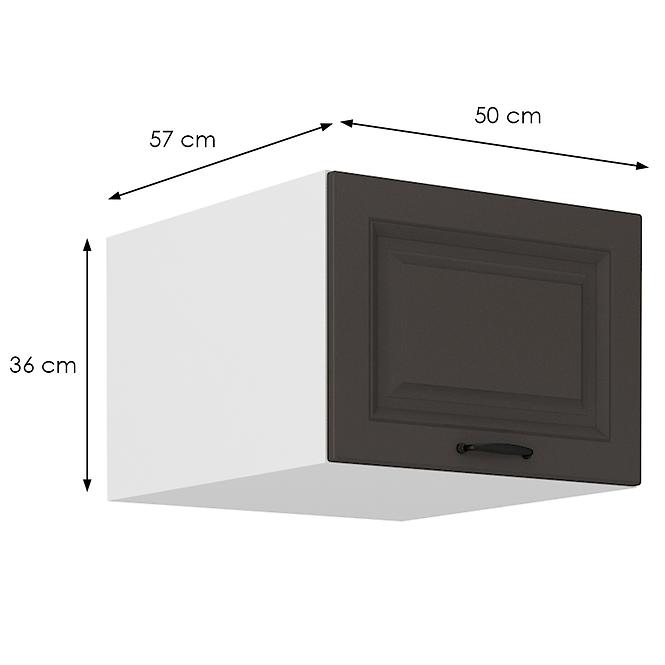 Kuchynská skrinka Stilo grafit matná/biela 50 Nagu-36 1F,2