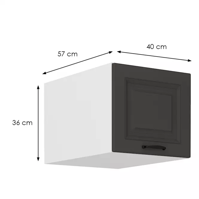 Kuchynská skrinka Stilo grafit matná/biela 40 Nagu-36 1F