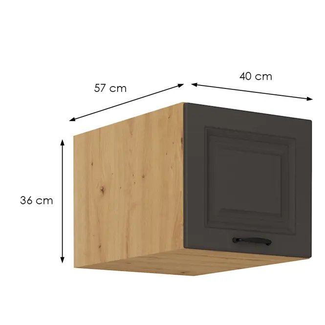 Kuchynská skrinka Stilo grafit matná/artisan 40 Nagu-36 1F,2