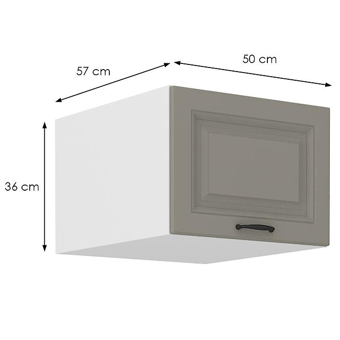 Kuchynská skrinka Stilo claygrey/biela 50 Nagu-36 1F