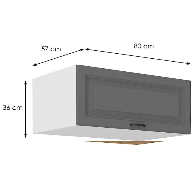 Kuchynská skrinka Stilo dustgrey/biela 80 Nagu-36 1F,2