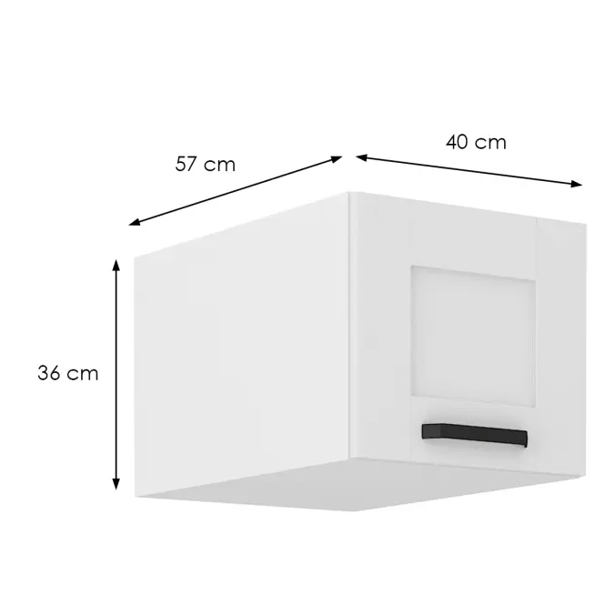 Kuchynská skrinka Luna biela matná/biela 40 Nagu-36 1F,2