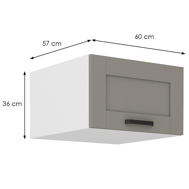 Kuchynská skrinka Luna claygrey/biela 60 Nagu-36 1F