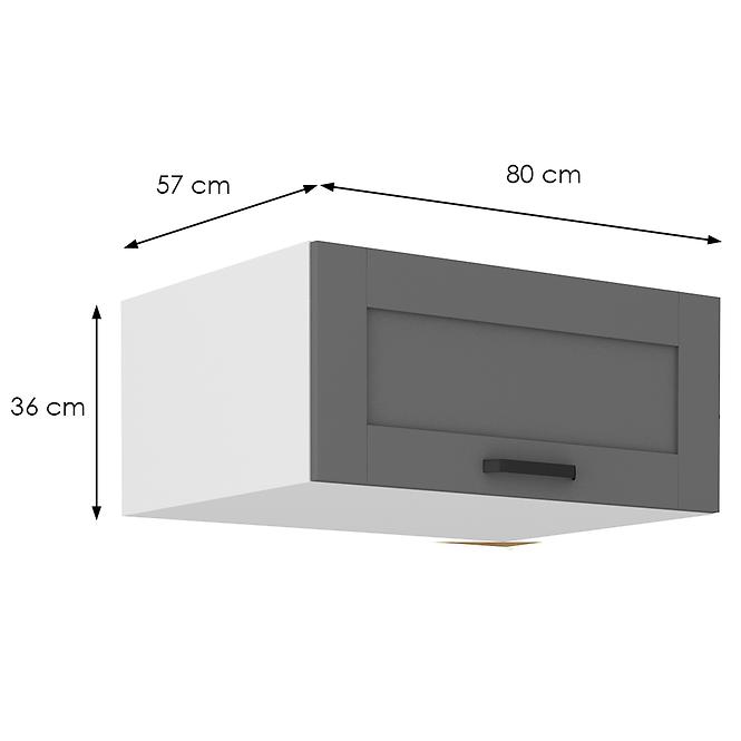 Kuchynská skrinka Luna dustgrey/biela 80 Nagu-36 1F