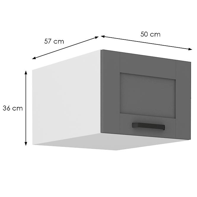 Kuchynská skrinka Luna dustgrey/biela 50 Nagu-36 1F