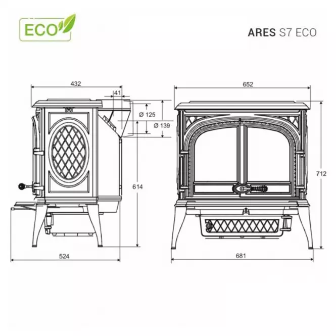 Krbové kachle Premium ARES 11.3kW Eco