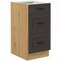 Kuchynská skrinka Stilo grafit matná/artisan 40D 3S BB