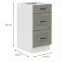 Kuchynská skrinka Stilo claygrey/biela 40D 3S BB,2