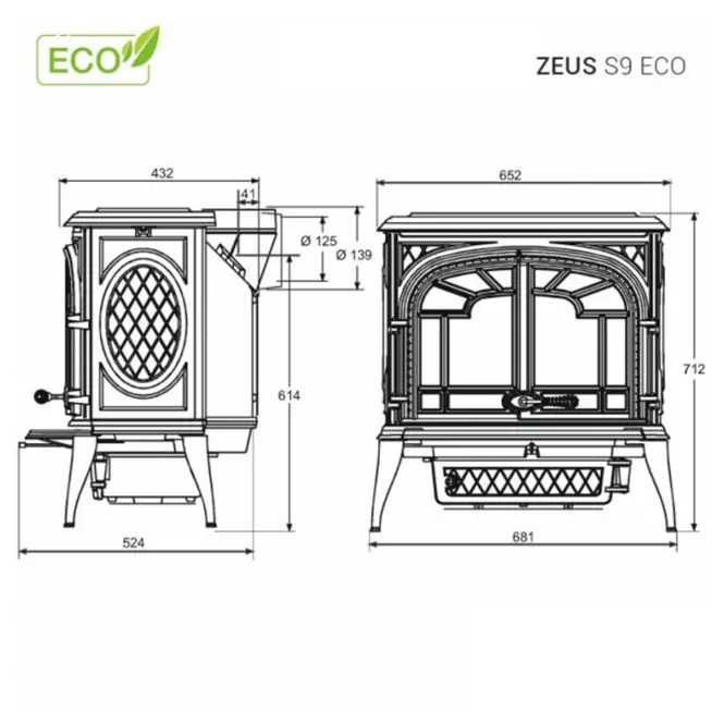 Krbové kachle Premium ZEUS 11,3 kW