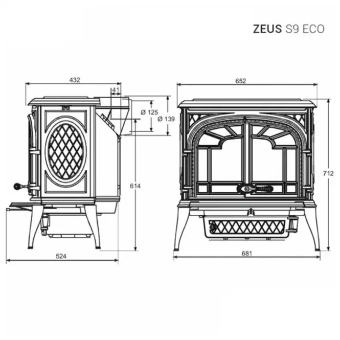 Krbové kachle Premium ZEUS 11,3 kW