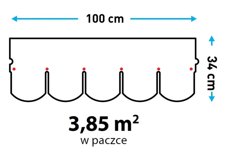 Šindel bobrovka červený,2