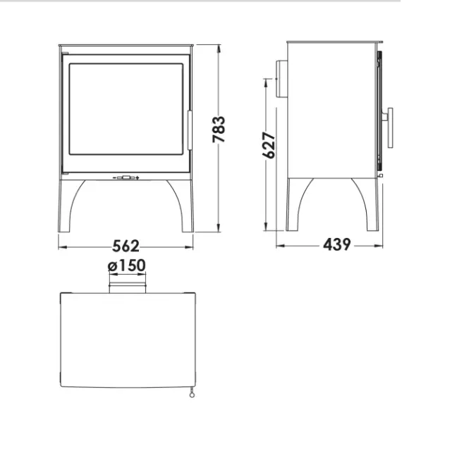 Krbové kachle Topaze 7,1 kW Eco Design