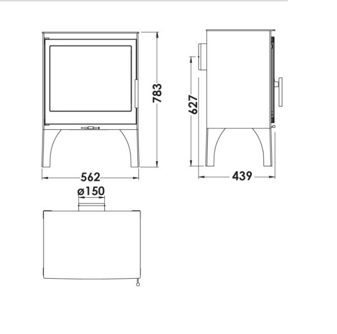 Krbové kachle Topaze 7,1 kW Eco Design