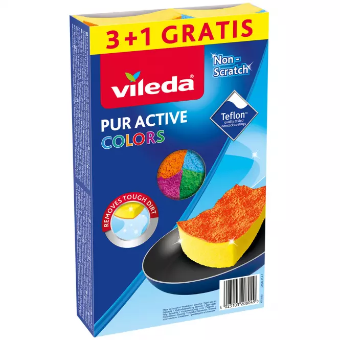 Hubka Pur Active Colors 4 ks,2